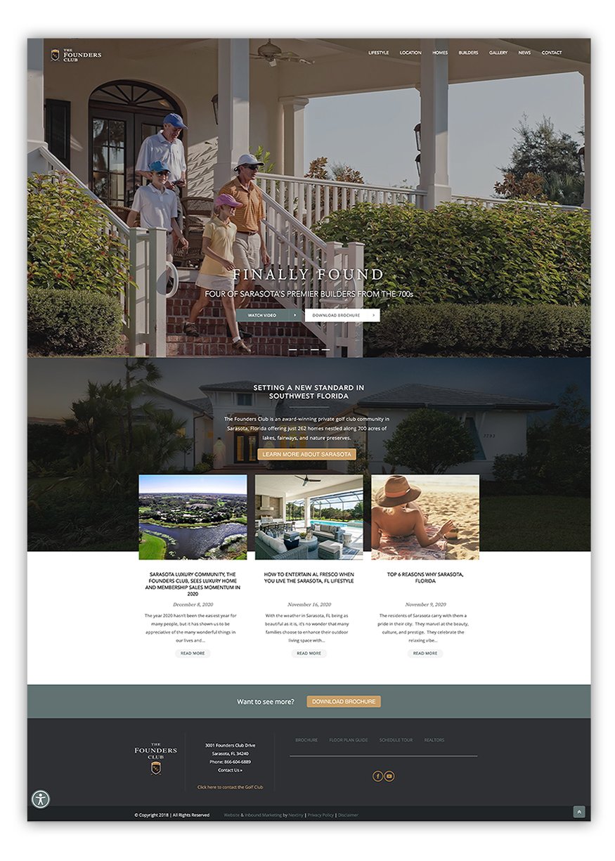 HubSpot CMS Hub Website Examples Sarasota Florida